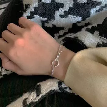 Модный браслет с круглыми бусинами 925 пробы для женщин, браслет и свадебные украшения Sl329