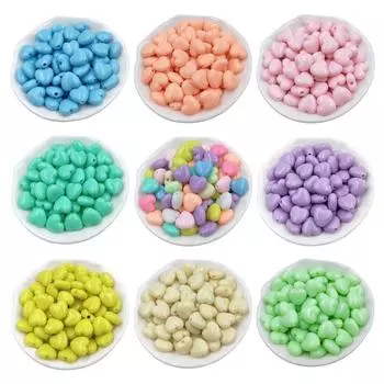 Модный браслет «сделай сам», ожерелье, макароны, цветные бусины в форме любви, маленькие материалы ручной работы, ювелирные аксессуары, кремовый цвет, 50 шт., аксессуары зелёный