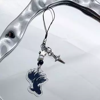 Модный брелок для ключей с рыбой и крестом, телефон, шнурок, защита от потери, портативный брелок, съемные цепочки для телефона, аксессуары для украшения рюкзака 2