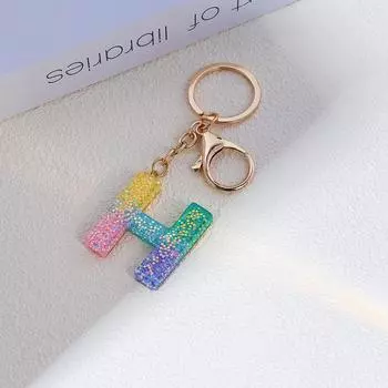 Модный брелок с буквами AZ, подвеска для женщин и мужчин, автомобильный брелок, простой брелок с буквами, изысканный рюкзак, украшение, подарки M