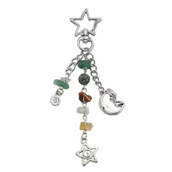 Модный брелок с дизайном пряжки в виде звезды, брелок для ежедневного использования, женское украшение для ключей, подвеска-шарм, подвесное украшение для повседневной вечеринки B