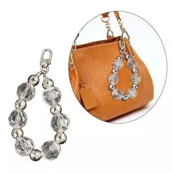 Модный брелок в виде серебряной металлической сферы, практичный брелок в виде серебряной сферы, портативный бисерный брелок для ключей, украшение для сумки