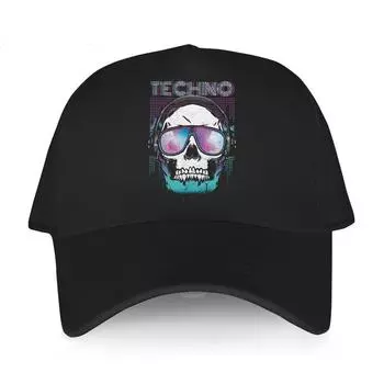 Модный бренд Бейсболки sunmmer Snapback Hat унисекс Awesome Techno Music Skull Head Взрослые новейшие кепки для гольфа Дышащие шапки Adjustable
