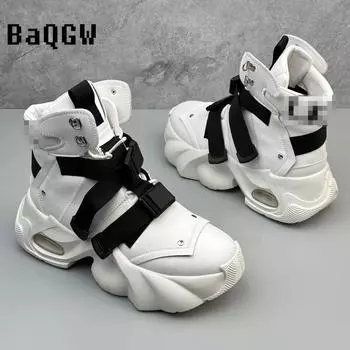 Модный бренд дизайнерские белые повседневные кроссовки на толстой подошве для мужчин туфли на плоской подошве спортивные кроссовки для ходьбы роскошные кроссовки Zapatos Hombre 38