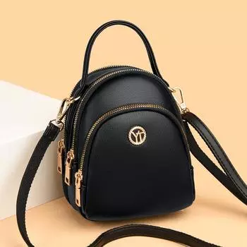 Модный бренд, маленькая сумка на плечо для телефона, кошелек для женщин, высококачественная ПУ кожаная однотонная сумка через плечо, повседневная дорожная сумка