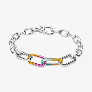 Модный бренд ME Styling Tie-dye Double Link Bracelet Set Женская мода DIY аксессуары для женщин Рождественский подарок ювелирные изделия 17cm