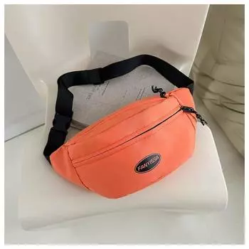 Модный бренд, простая весенняя легкая спортивная сумка для отдыха из ткани Оксфорд, через плечо, нагрудная сумка для мобильного телефона, поясная сумка для женщин оранжевый
