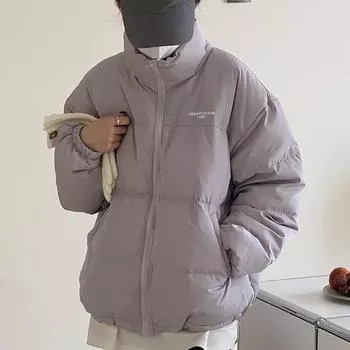 Модный брендовый новый пуховик женский утолщенный жакет для хлеба короткий свободный и тонкий пара зимнее пальто S темно-коричневого