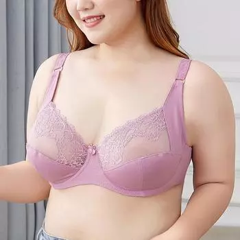 Модный бюстгальтер большого размера, толстый мм со стальным ободком, тонкий хлопковый бюстгальтер с чашками, тонкое женское кружевное нижнее белье с большой грудью 95F белый