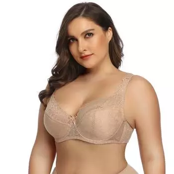 Модный бюстгальтер большого размера, тонкое нижнее белье, бюстгальтер, регулируемый бюстгальтер, прозрачный дышащий кружевной бюстгальтер для женщин 75E белый