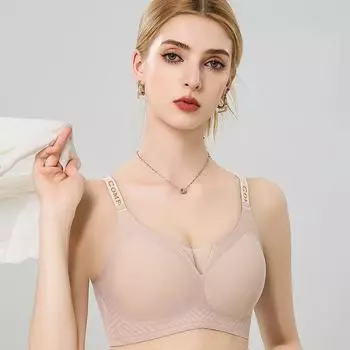 модный бюстгальтер с мягкой поддержкой Jelly Bar, удобный и бесследный бюстгальтер, большая грудь, небольшой сбор, нижнее белье без стального кольца, бюстгальтер M