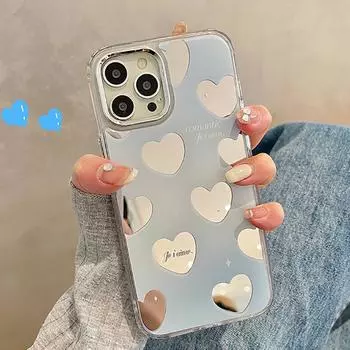 Модный чехол-бампер с милым сердечком и любовью для Iphone 14 Pro Max 11 12 13 Pro Max, роскошный мягкий чехол на заднюю панель For iPhone 11