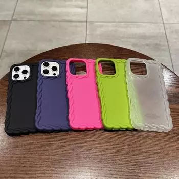 Модный чехол Candy Tpu Twist Edge для iPhone 16 Pro 15 14 Plus 13 12 Pro Max 11, противоударный, мягкий чехол iPhone 16 фиолетовый