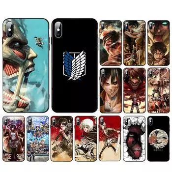 Модный чехол Comic Attack on Titan Soft TPU для iPhone X 11 11Pro MAX 5 5S SE 2020 6 6s 7 8 Plus XS XR Coque Fundas Shells iPhone SE2020