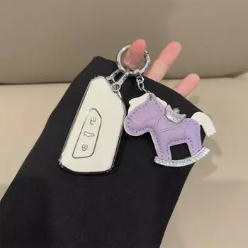 Модный чехол для автомобильного ключа из ТПУ, чехол-брелок для Volkswagen VW ID-4 ID-6 Golf 8 MK8 для Skoda Octavia A8 для Seat Leon FR MK4 Cupra