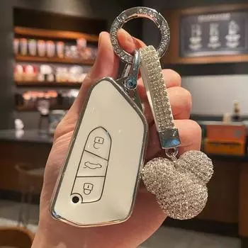 Модный чехол для автомобильного ключа из ТПУ для VW Volkswagen ID3 ID4 Golf 8 Cupra Skoda SEAT Octavia A8 Leon MK4 Formentor Keychain