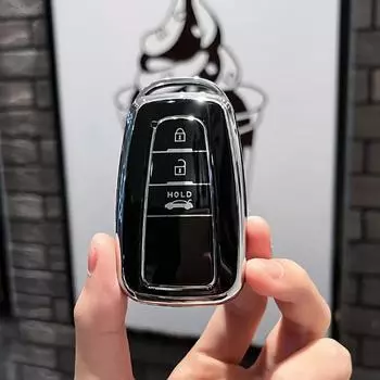 Модный чехол для автомобильного ключа из ТПУ с полным покрытием для Toyota Prius Camry Corolla CHR C-HR RAV4 Land Cruiser Prado Брелок Аксессуары
