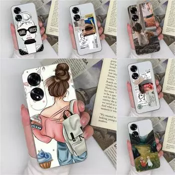 Модный чехол для девочек и мальчиков для OPPO A59 5G A60 4G Realme C61 C63 Reno12 Pro задняя крышка прозрачный силиконовый мягкий ТПУ супер противоударный чехол-бампер для OPPO Oppo A60 4G