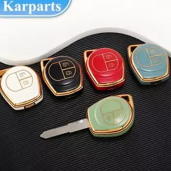 Модный чехол для дистанционного ключа автомобиля с 2 кнопками, брелок в виде ракушки, брелок для Suzuki Igins Alto SX4 Vauxhall Agila 2005 2006 2008 2009 2010 чёрный