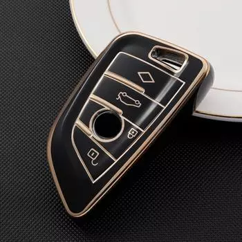 Модный чехол для дистанционного ключа из ТПУ с 3 4 кнопками, брелок для BMW X1 X3 X5 X6 X7 1 3 5 6 7 серии G20 G30 G11 F15 F16 G01 G02 F48, аксессуары без ключа 3 Button Key Case белый