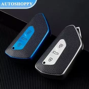 Модный чехол для ключей из ТПУ для Volkswagen VW Golf 8 MK8 ID-4 ID-6 для Skoda Octavia A8 для Seat Leon FR MK4 Cupra красный