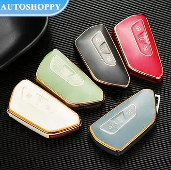 Модный чехол для ключей из ТПУ для Volkswagen VW Golf 8 MK8 ID-4 ID-6 для Skoda Octavia A8 для Seat Leon FR MK4 Cupra белый