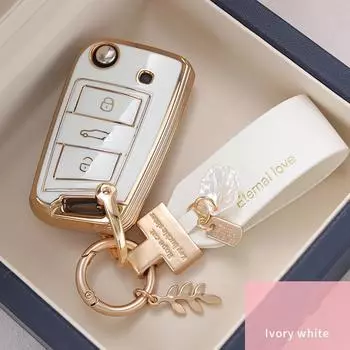 Модный чехол для ключей из ТПУ, полное покрытие, брелок для VW Volkswagen Golf 7 MK7 Tiguan MK2 для SEAT Ateca Leon FR 2 Ibiza для Skoda Octavia
