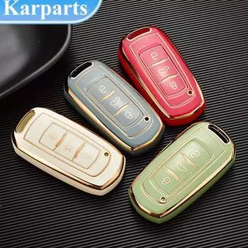 Модный чехол для смарт-ключа из ТПУ для автомобиля, брелок для Geely Atlas Boyue NL3 EX7 SUV GT GC9 Emgrand X7 Borui, автодержатель, аксессуары красный