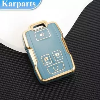 Модный чехол для смарт-ключа из ТПУ для автомобиля, брелок для Chevrolet Chevy для GMC Sierra 3500HD Canyon Colorado LT Silverado, защита без ключа красный