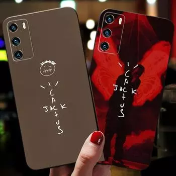 Модный чехол для телефона Cactus Jack в стиле хип-хоп для Huawei Psmart Z P40 P10 P30 P50 P20 P9 Pro Plus P8 2022 Nova 8I 8 8SE, противоударный чехол HUAWEI P7