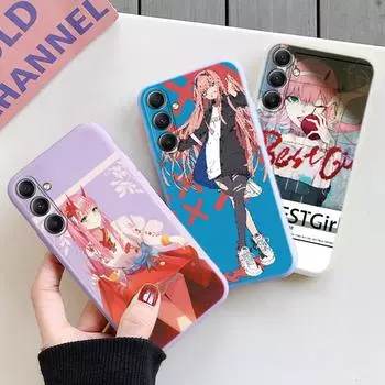 Модный чехол для телефона для девочек iPhone Samsung A55 S24 FE S25 M35 Xiaomi Redmi Note 13 Pro 14C Huawei Honor 200 Realme противоударный матовый чехол с защитой от царапин Samsung Galaxy S9 Plus фиолетовый