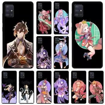 Модный чехол для телефона Genshin Impact Games для Samsung Galaxy A51 A71 A21S A12 A11 A31 A41 A72 A01 A03s A52 A32 A22 A13 5G Samsung A11