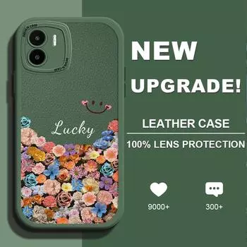 Модный чехол для телефона из искусственной кожи с цветочным узором для iPhone 15 14 13 12 Pro Max Samsung Galaxy S23 Ultra S20 FE A52 Redmi Xiaomi POCO Мягкий чехол iPhone 13 Mini