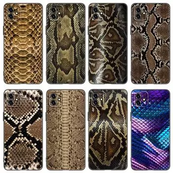 Модный чехол для телефона из змеиной кожи для Apple iPhone 13 12 Mini 11 Pro XS Max XR X 8 7 6S 6 Plus SE 2022 2020 5S 5, мягкий черный чехол iPhone 11 Pro Max