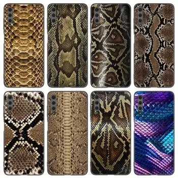 Модный чехол для телефона из змеиной кожи для Huawei Honor 7A 8A 9X 20 Pro 8 10X Lite 9A 8C 9C 20E 7S 8S 20S 8X 10i 20i 30i мягкий черный чехол Honor 8 Lite