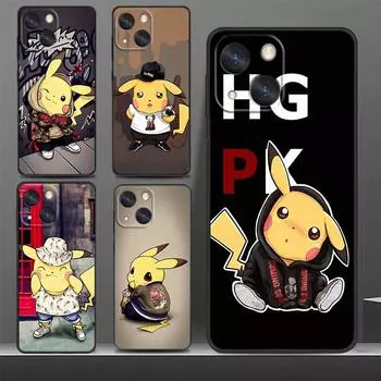 Модный чехол для телефона Pikachus Baby Dream для Apple iPhone 14 13 12 11 SE XS XR X 7 8 6 mini Plus Pro MAX 2020, черный чехол iPhone 6 6S