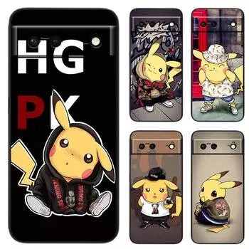Модный чехол для телефона Pikachus Baby Dream для Google Pixel 7 6 Pro 6A 5A 5 4 4A XL 5G, черный мягкий чехол Fundas Coque Cover Google Pixel 4