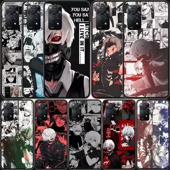 Модный чехол для телефона с аниме «Токийский гуль» для Xiaomi Redmi Note 11 Pro 11E 11S 4G 11T 10 10S 9 9S 9T 5G 8 8T 7 6 5 4 4X Cover Co Redmi Note 10S