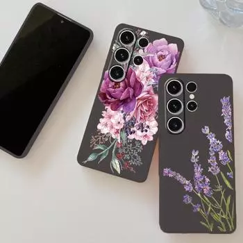 Модный чехол для телефона с цветами для Samsung S24 S23 Ultra Plus A55 A54 A35 A34 A25 A24 A23 A15 A14 4G 5G для Samsung Galaxy A54 противоударный чехол-бампер Samsung A14 5G