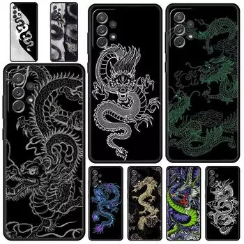 Модный чехол для телефона с драконом для Samsung Galaxy A51 A71 A21S A12 A11 A31 A52 A41 A32 A01 A23 A33 A53 A73 A03S A13 5G, мягкий чехол Samsung A53 5G