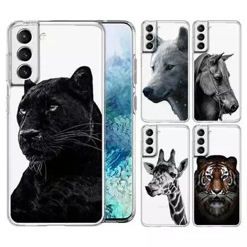 Модный чехол для телефона с изображением гепарда, тигра, льва, животных, панды для Samsung Galaxy S22 S21 S20 FE Ultra 5G S10 S10E S9 S8 Plus Note 10 S21 FE 5G