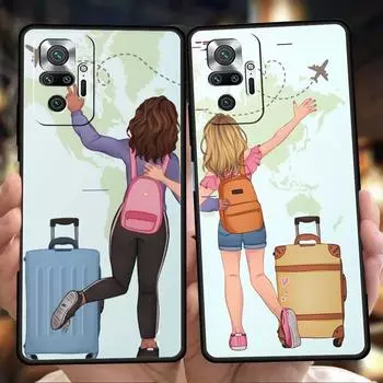 Модный чехол для телефона с картой мира и картой мира для Xiaomi Redmi Note 12 5G 10C 10 11 9 8 Pro Plus 9S 7 8T 9T 9A 8A 9C K50 K40 Redmi Note 9