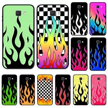 Модный чехол для телефона с красным пламенем для Samsung J8 J7 Core Dou J6 J4 plus J5 J2 Prime A21 A10s A8 A02 J2 Pro 2018