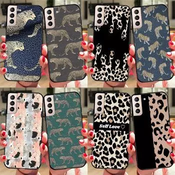 Модный чехол для телефона с леопардовым принтом для Samsung Galaxy S21 S8 S9 S10 S22 Plus Note 10 Note 20 Ultra S20 FE Coque Galaxy S8