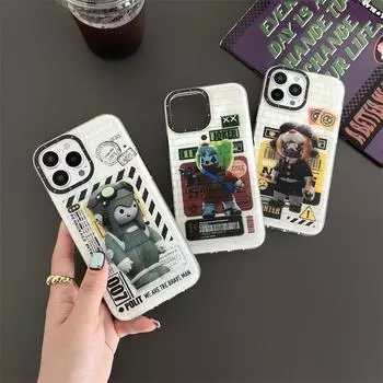 Модный чехол для телефона с рисунком инопланетянина и кирпича для iPhone 14 Pro 11 12 13 Pro Max 14 Plus, силиконовый защитный чехол IMD