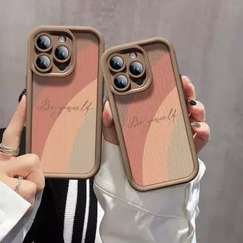 Модный чехол для телефона с рисунком радужных полосок для iPhone 11 12 13 14 15 Pro Max X XR XS Max 7 8 Plus, мягкий силиконовый чехол из ТПУ For iPhone X