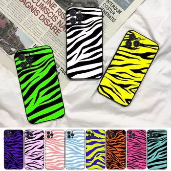 Модный чехол для телефона с зеброй для Iphone 8 7 6 6s Plus X Se 2020 Xr Xs 14 11 12 13 Mini Pro Max мобильный чехол For iphone 12