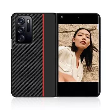 Модный чехол из делового углеродного волокна для Oppo Find N, ультратонкий чехол для телефона с защитой от отпечатков пальцев, Fundas For OPPO Find N синий