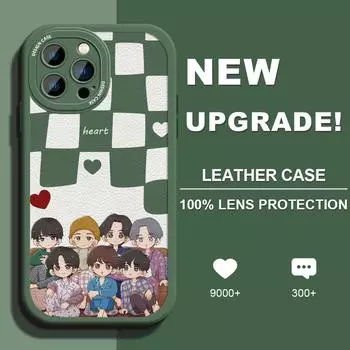 Модный чехол из искусственной кожи для iPhone 14, 13, 12 Pro Max, Samsung Galaxy S23 Ultra S20 FE M32 A13 A20S Redmi Xiaomi Poco F3, мягкий чехол для телефона из ТПУ iPhone 11 Pro Max