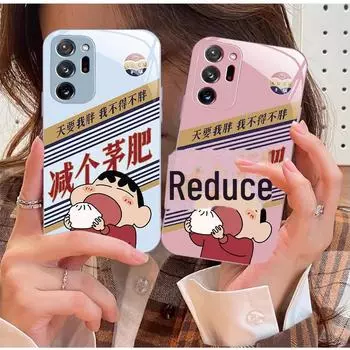 Модный чехол из жидкого стекла для Samsung A10/A13/A04, забавный дизайн для мужчин и женщин Samsung A01